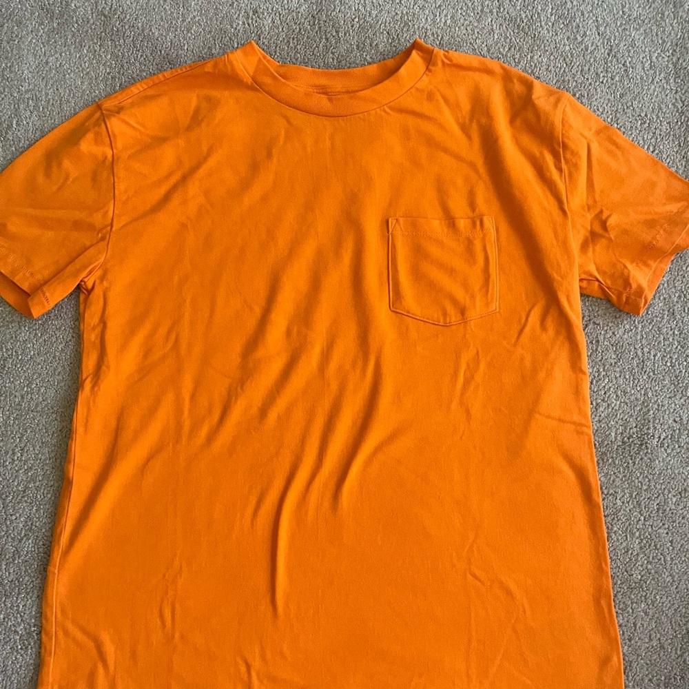 Boy’s Orange Pocket Tee